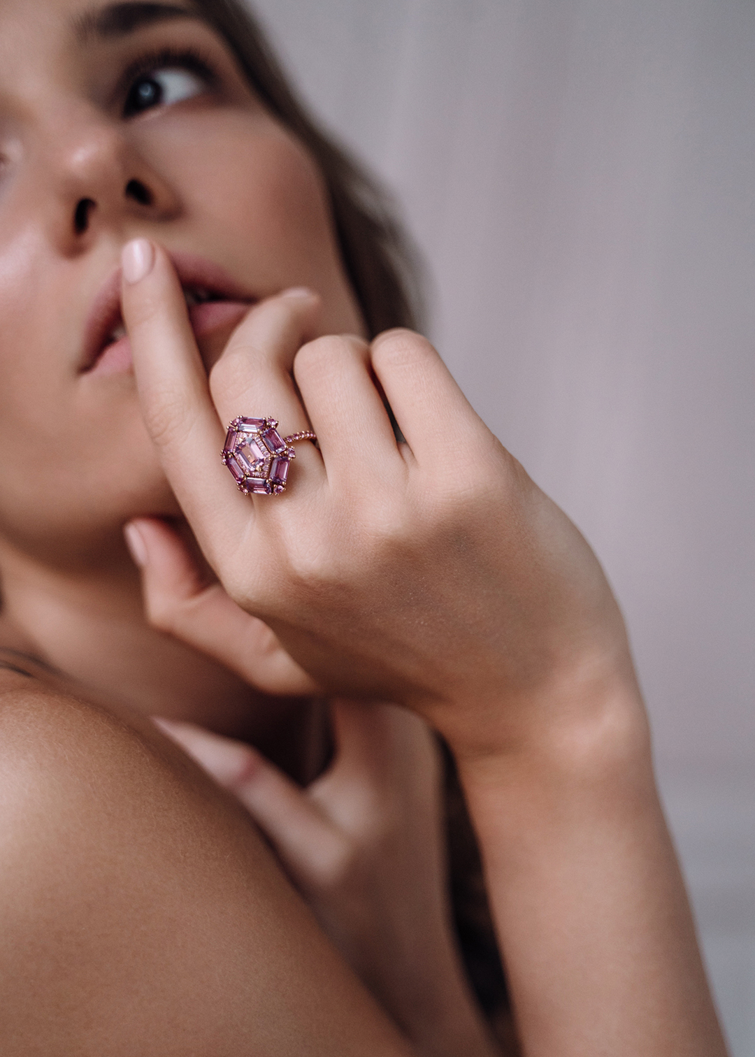 Кольцо с природными розовыми сапфирами | Ювелирные украшения Sarkissian - фото 18