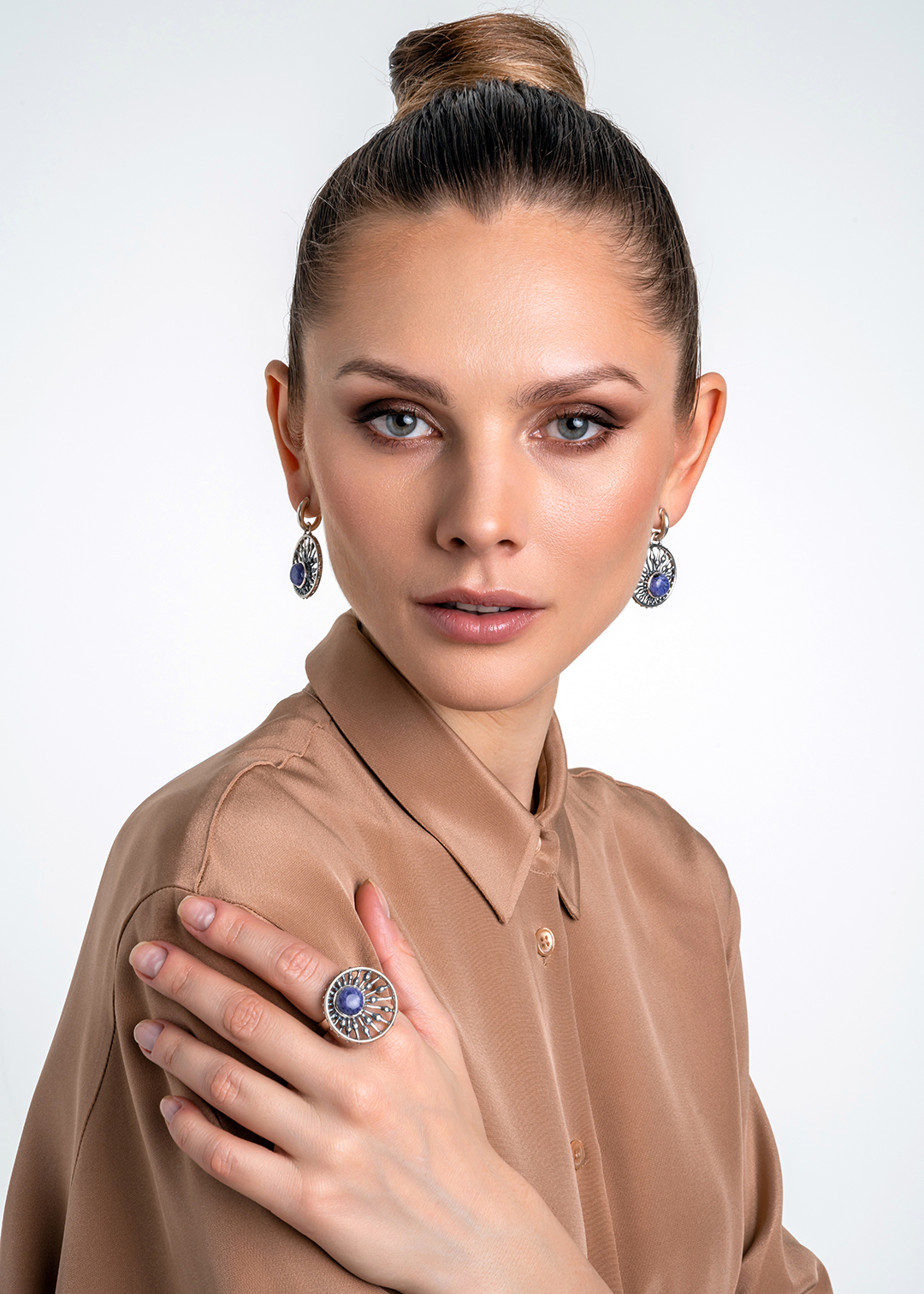 Кольцо из серебра с камнем чароит | Ювелирные украшения Sarkissian - фото 16