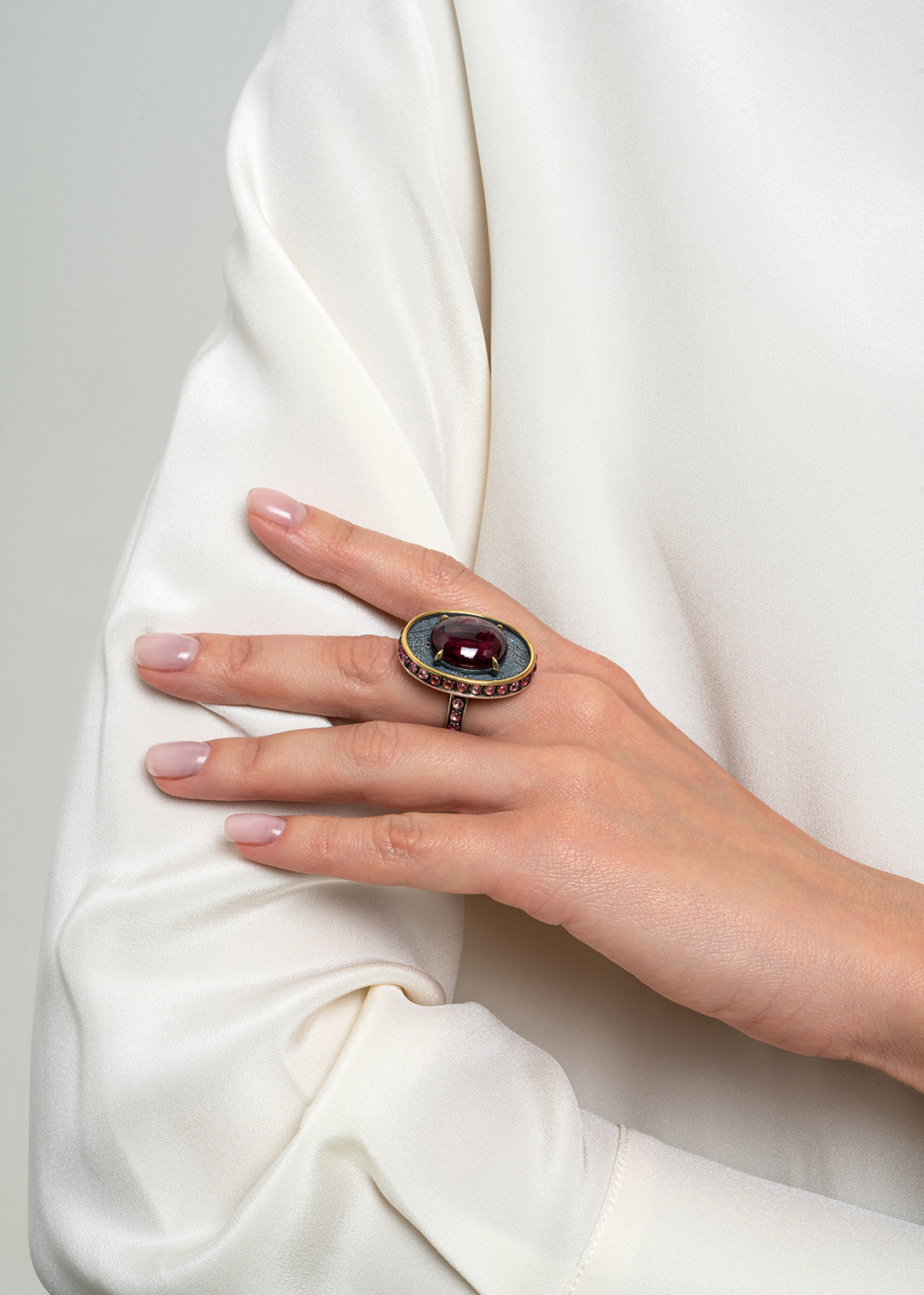 Кольцо из серебра с камнем турмалин | Ювелирные украшения Sarkissian - фото 10