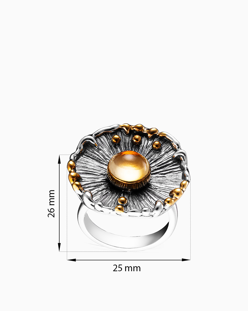 Серебряное кольцо «Диск Солнца» | Ювелирные украшения Sarkissian - фото 12