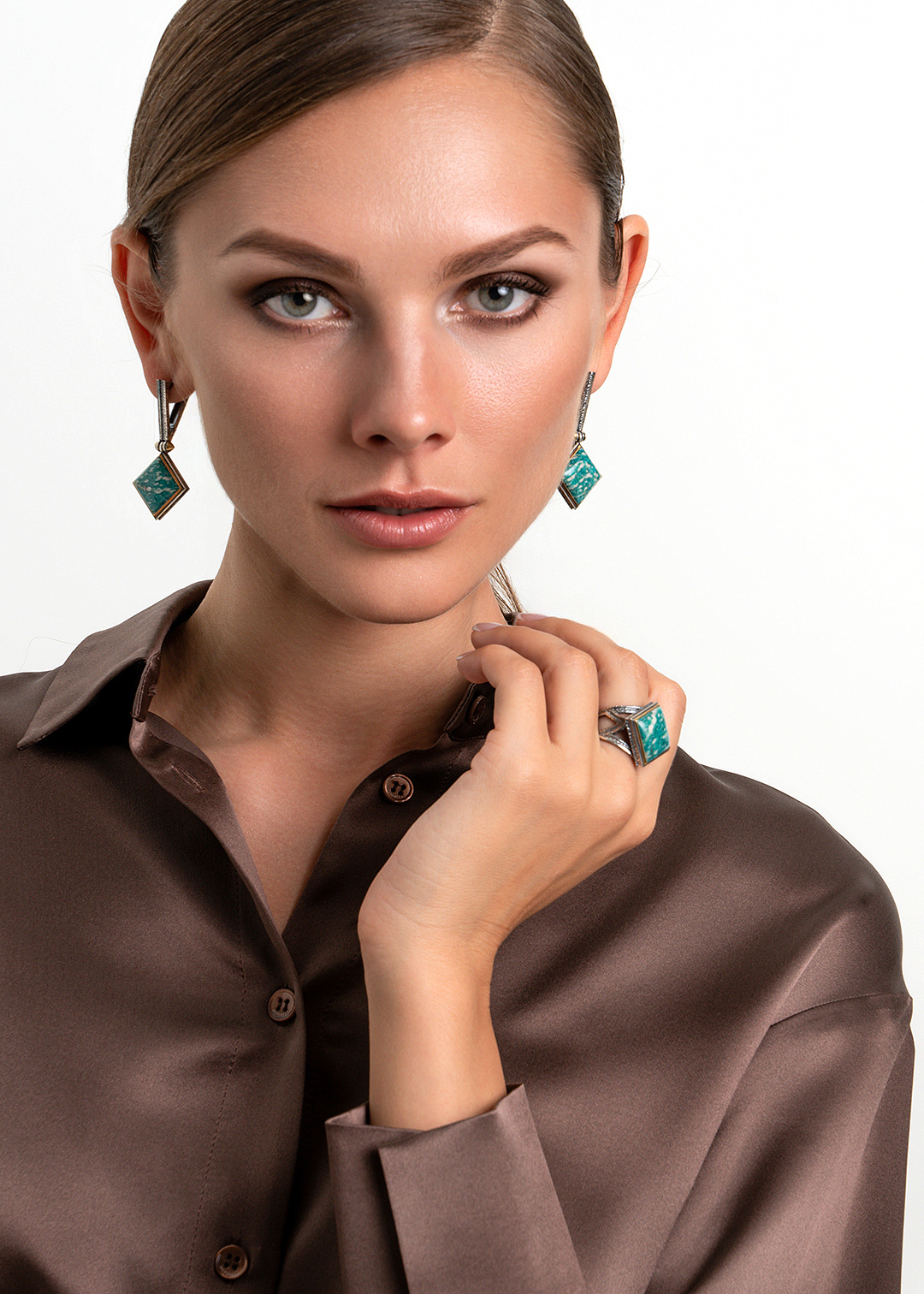 Серебряные серьги «Рассветный Лес» | Ювелирные украшения Sarkissian - фото 12