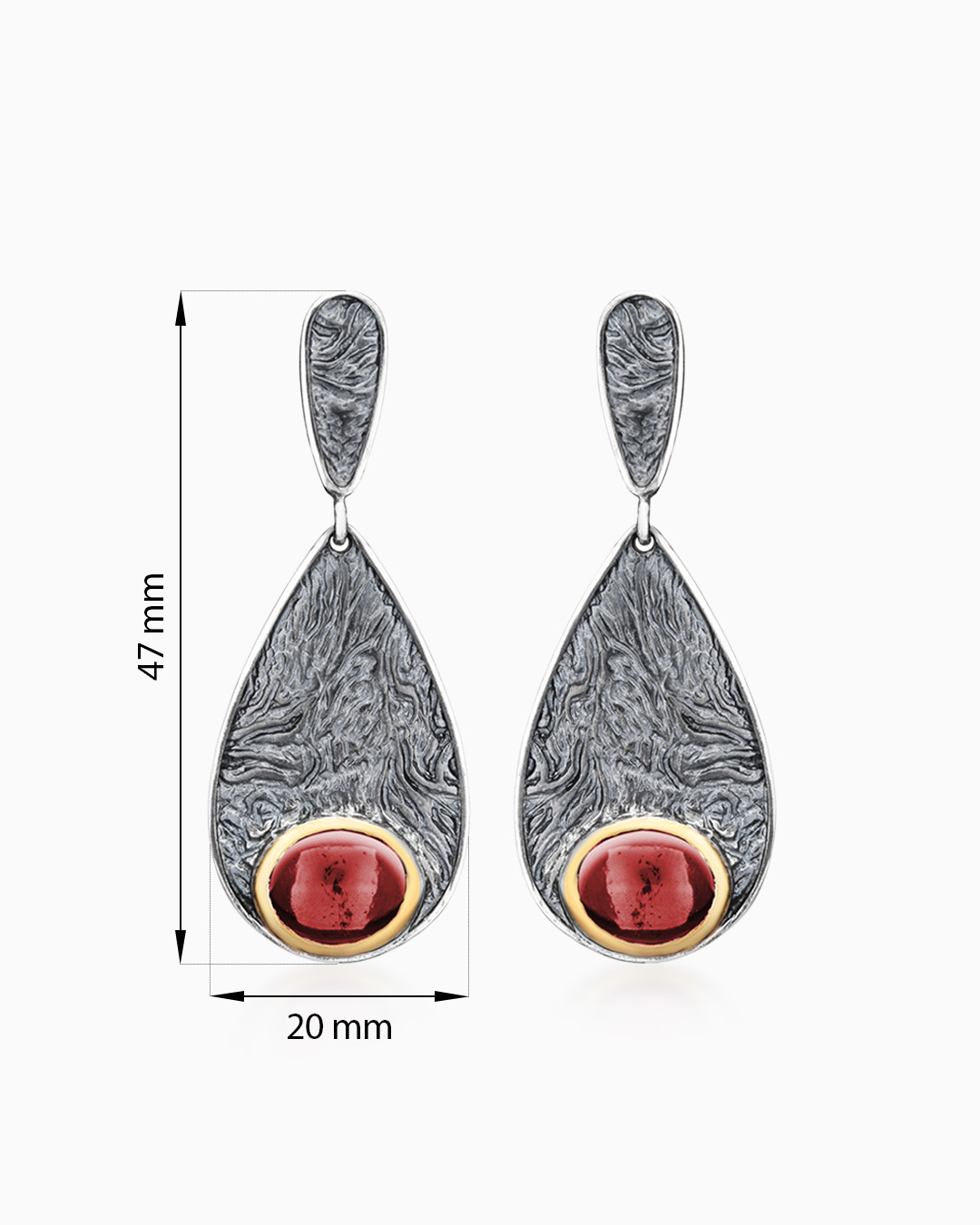Серебряные серьги «Мистический Гранат» | Ювелирные украшения Sarkissian - фото 8
