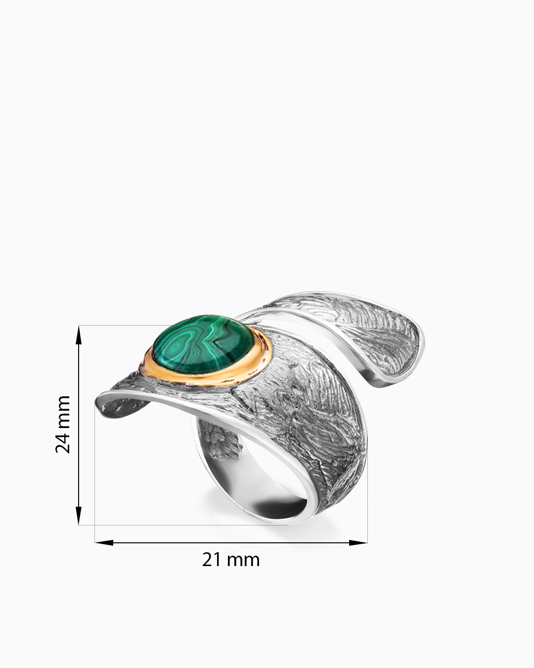 Серебряное кольцо «Волшебный Малахит» | Ювелирные украшения Sarkissian - фото 8