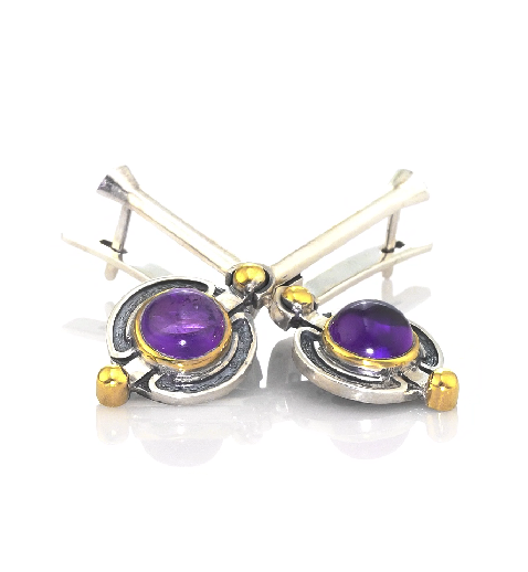 Серебряные серьги «Пурпурная Кассиопея» | Ювелирные украшения Sarkissian - фото 6 d