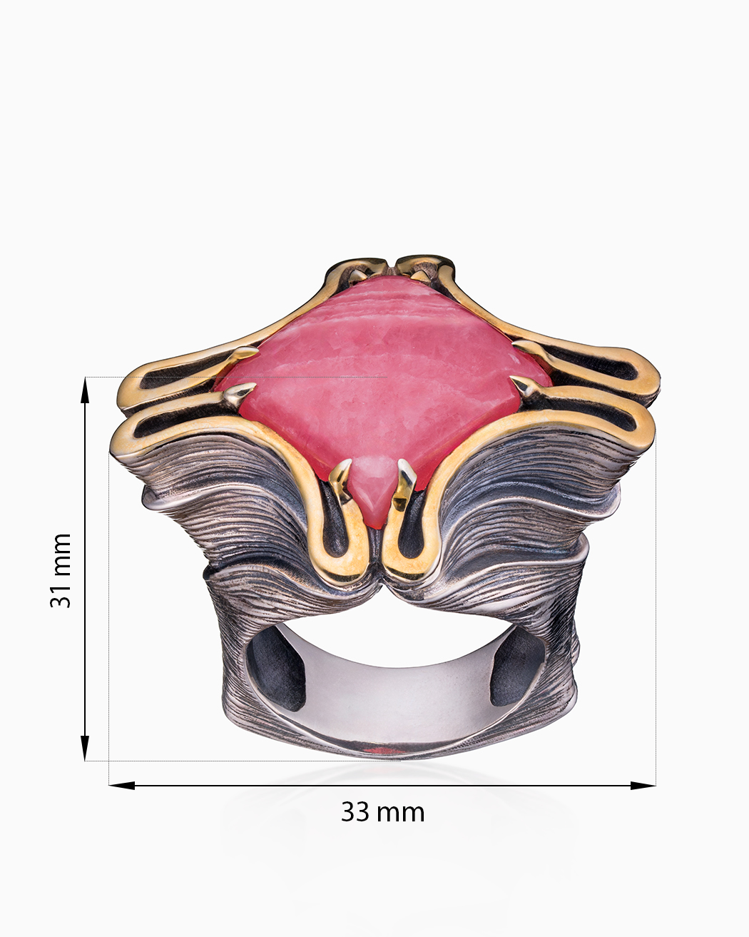 Серебряное кольцо «Розовый Крест» | Ювелирные украшения Sarkissian - фото 14
