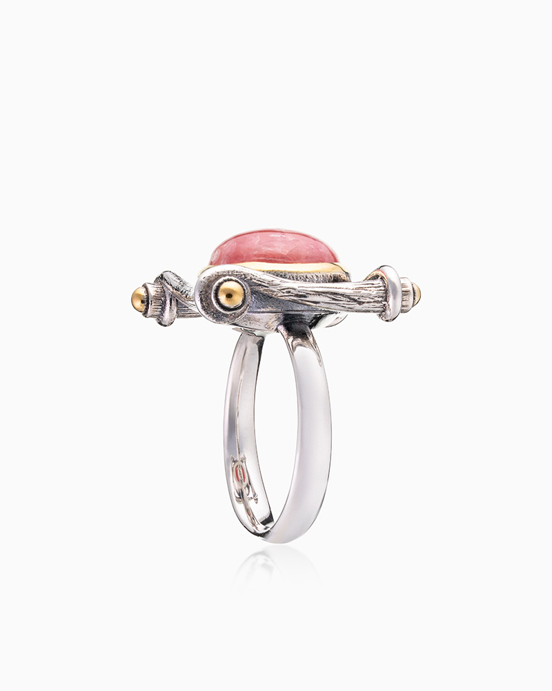 Кольцо из серебра с камнем родохрозит | Ювелирные украшения Sarkissian - фото 6