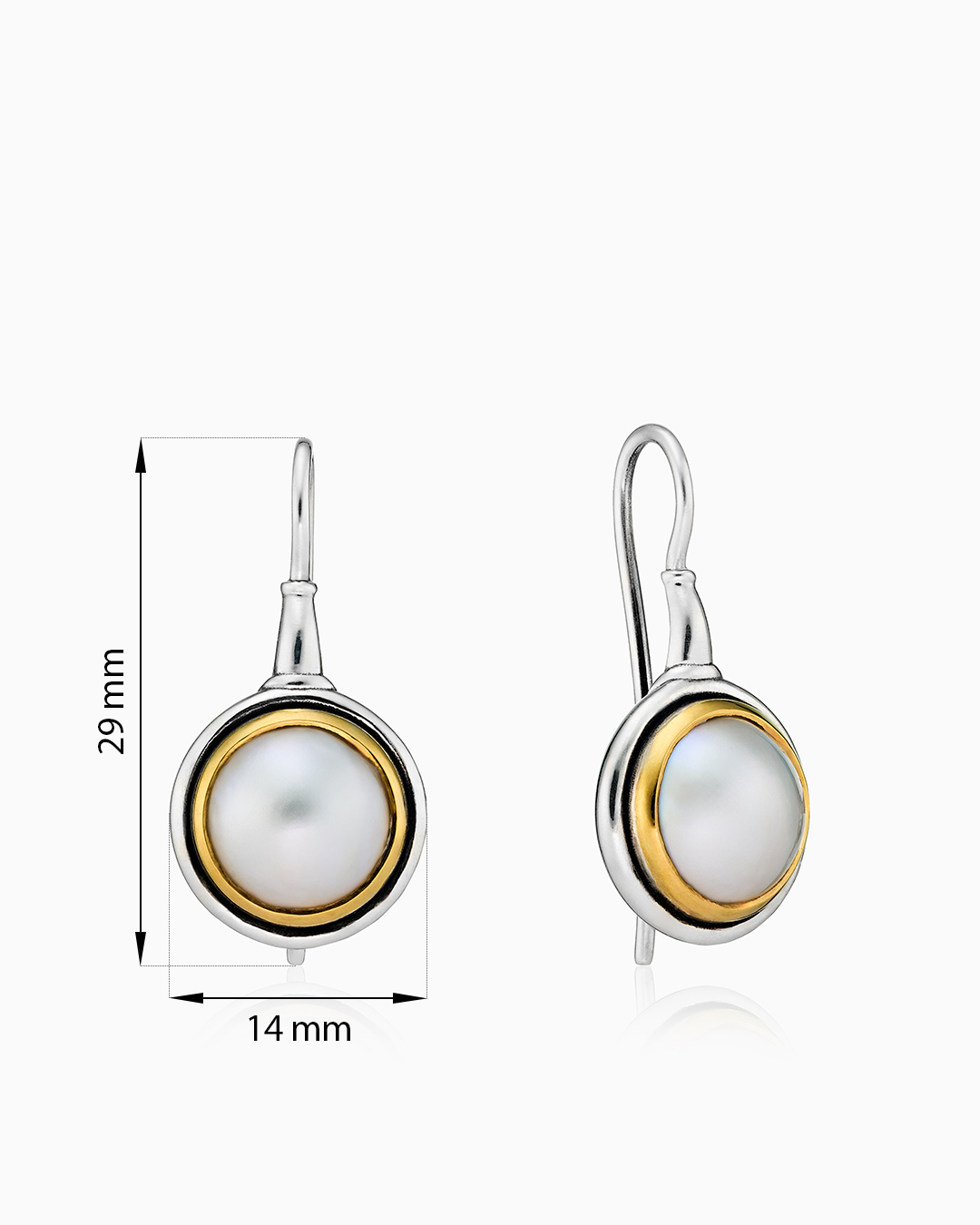 Серьги из серебра с камнем жемчуг | Ювелирные украшения Sarkissian - фото 16