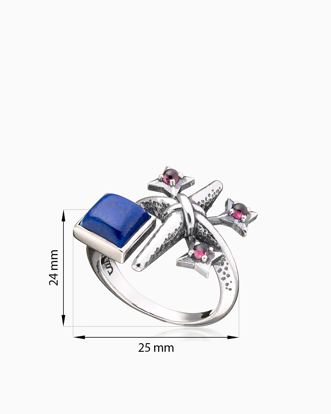 Кольцо из серебра с камнем лазурит | Ювелирные украшения Sarkissian - фото 18