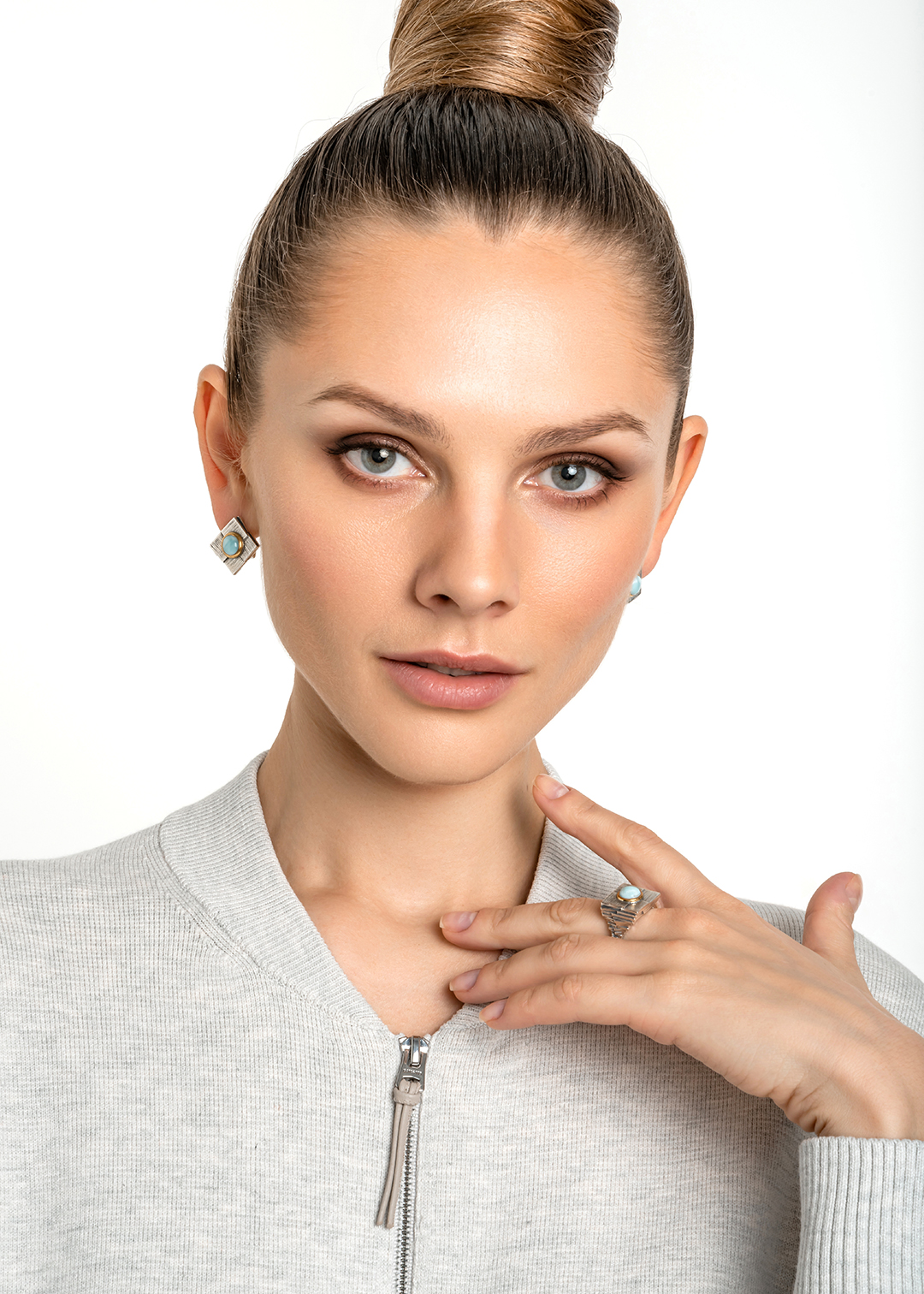 Кольцо из серебра с камнем ларимар | Ювелирные украшения Sarkissian - фото 16