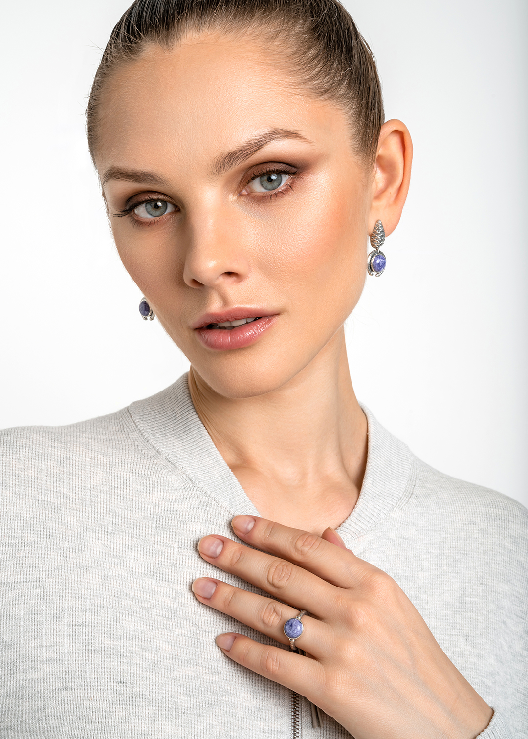 Cеребряное кольцо с чароитом | Ювелирные украшения Sarkissian - фото 13