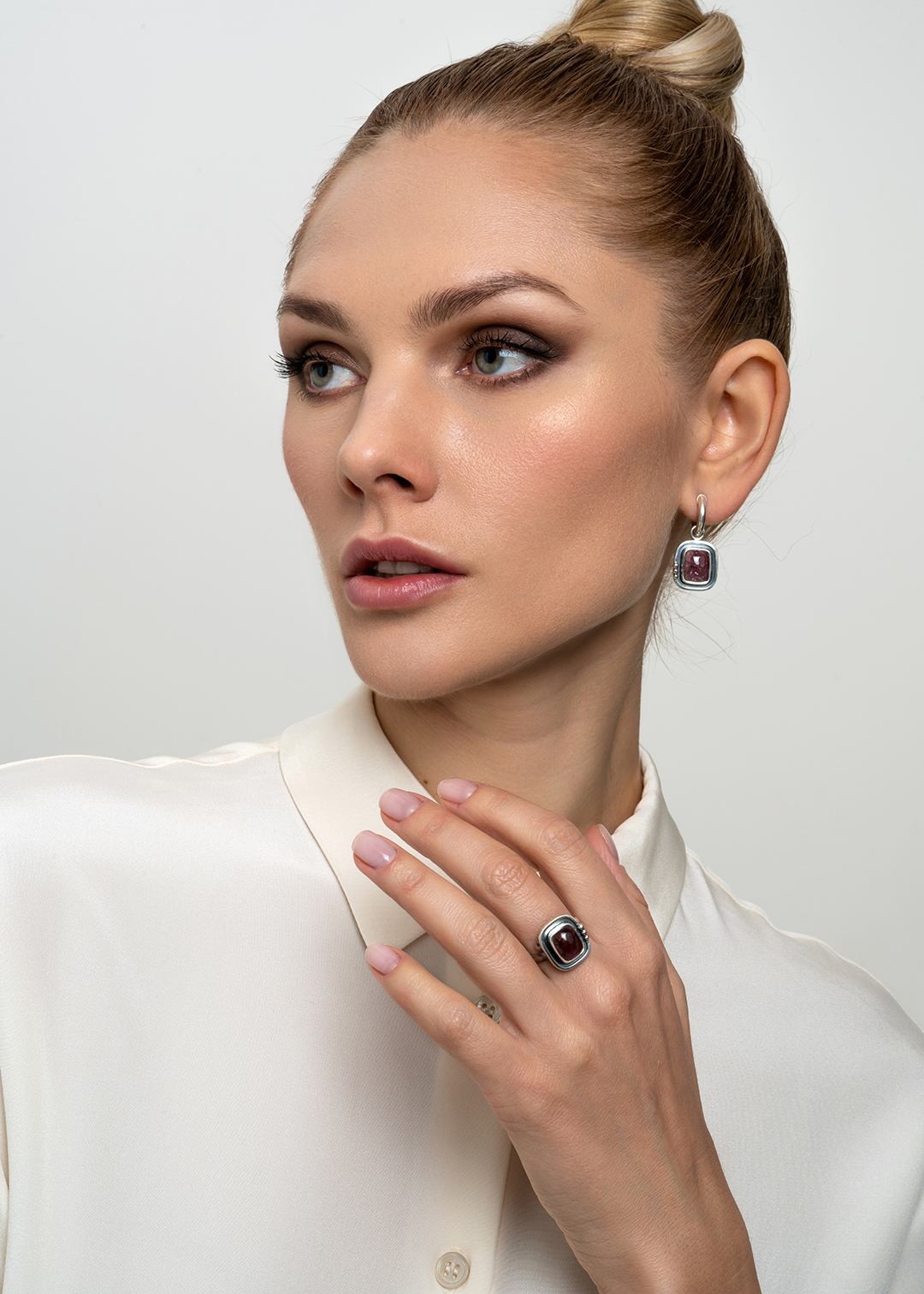 Кольцо из серебра с камнем турмалин | Ювелирные украшения Sarkissian - фото 8