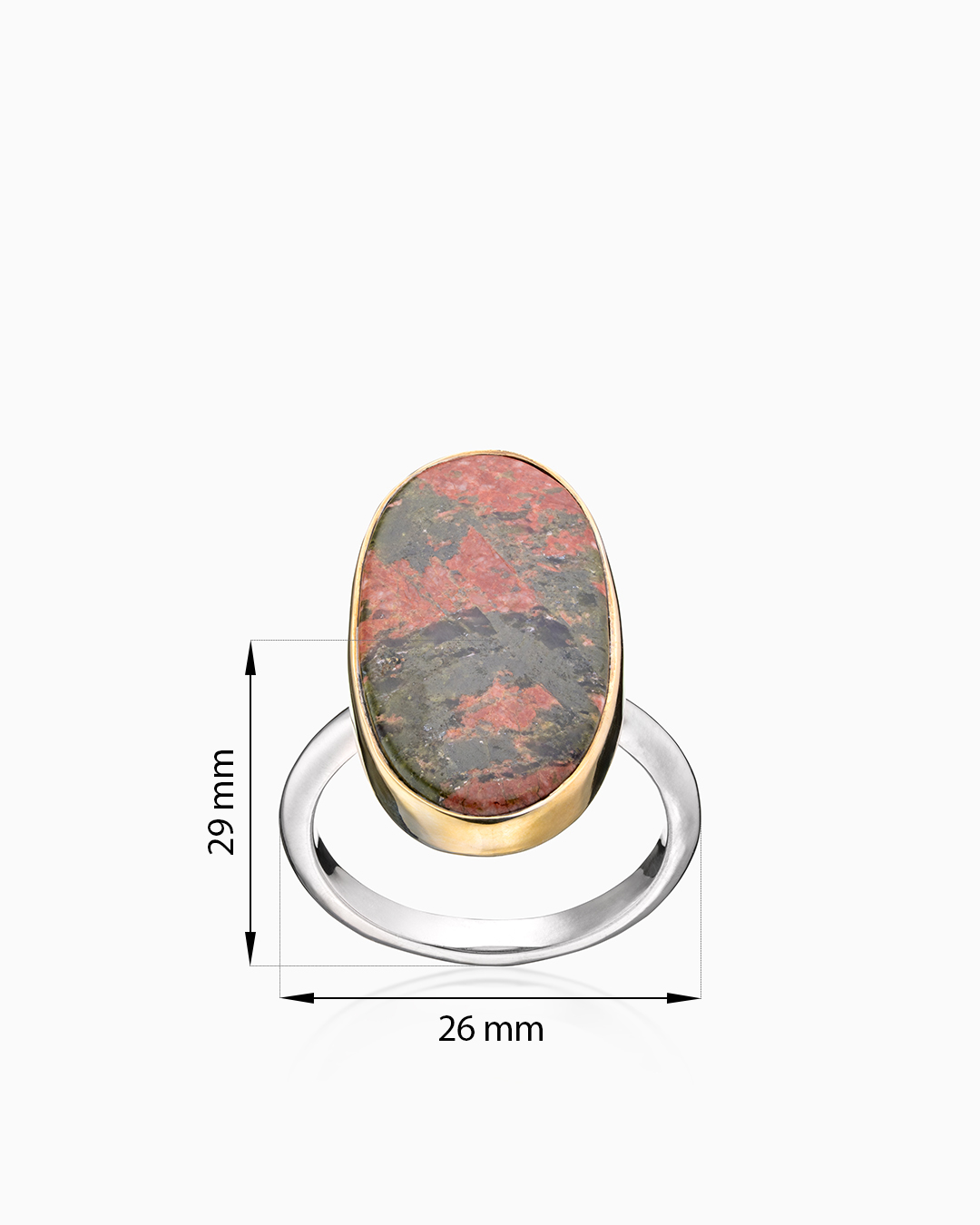 Серебряное кольцо «Юнакитовый Мотив» | Ювелирные украшения Sarkissian - фото 18