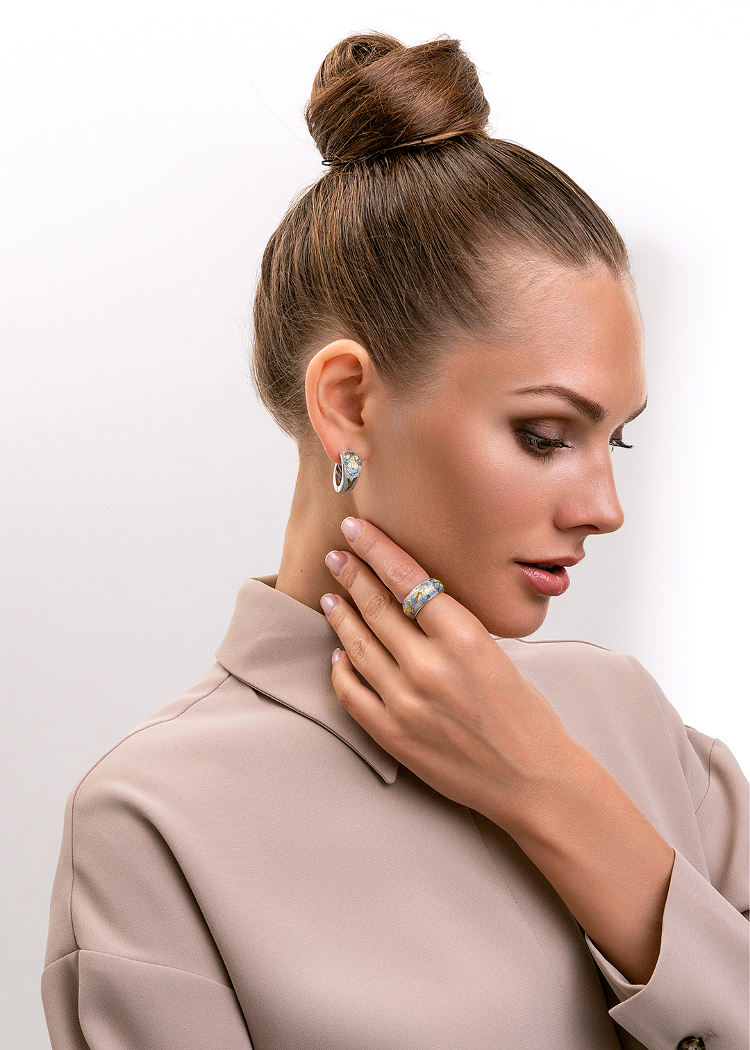 Серебряные серьги «Ирисы» | Ювелирные украшения Sarkissian - фото 13