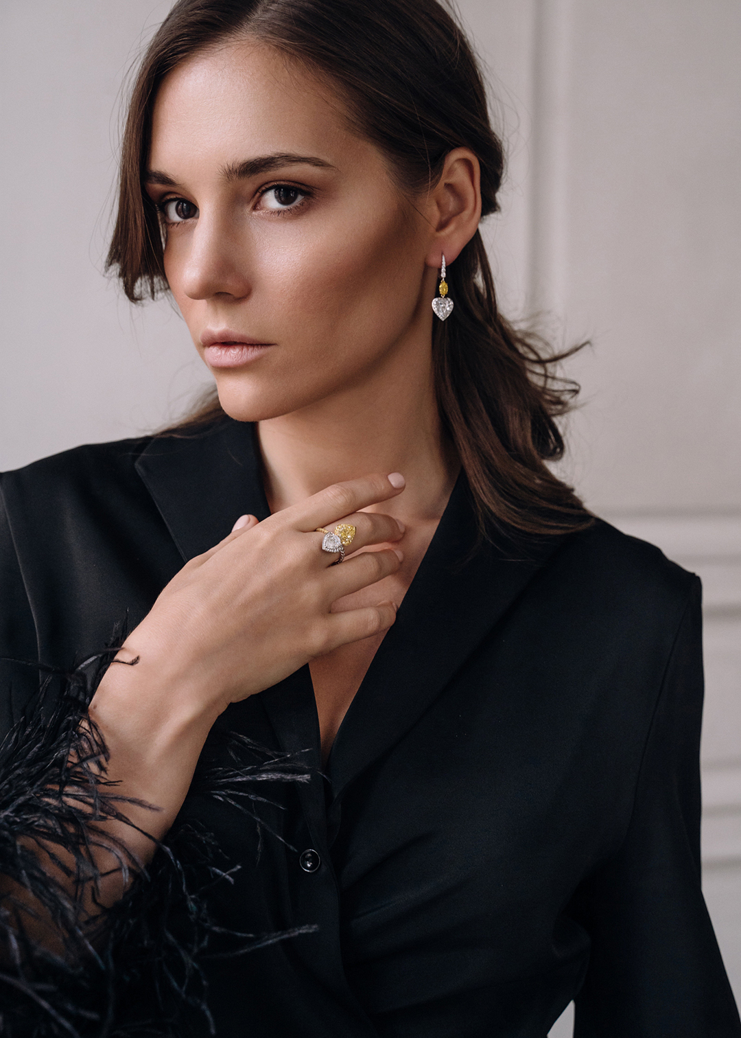 Серьги из золота с камнем бриллиант | Ювелирные украшения Sarkissian - фото 13