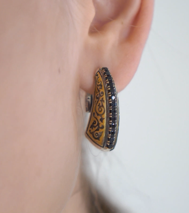 Серебряные серьги «Восточная Фантазия» | Ювелирные украшения Sarkissian - фото 5 d