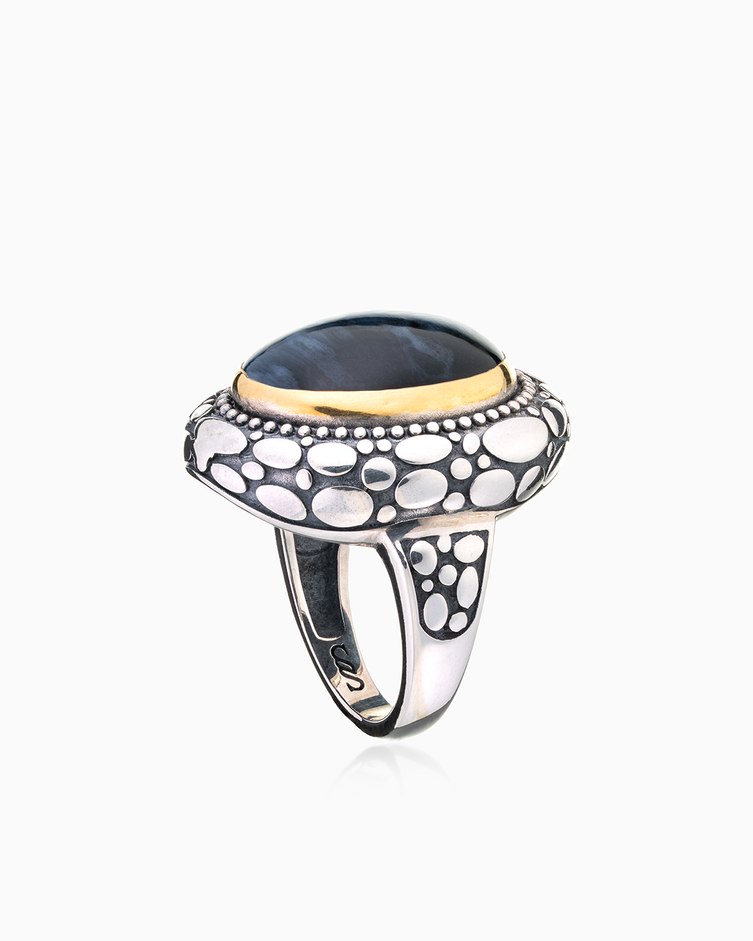 Кольцо из серебра с камнем питерсит | Ювелирные украшения Sarkissian - фото 6