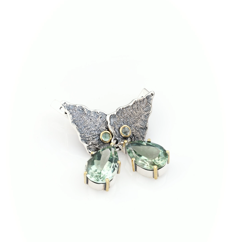 Серебряные серьги «Мятный Лист» | Ювелирные украшения Sarkissian - фото 1 d