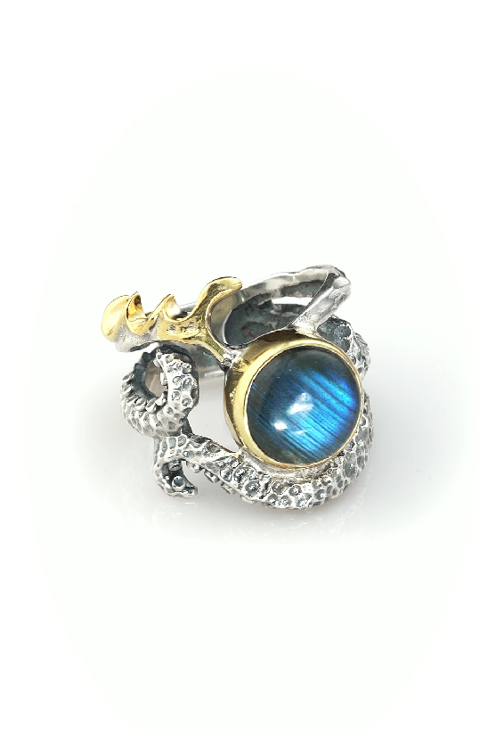 Серебряное кольцо «Тайны» | Ювелирные украшения Sarkissian - фото 2 d