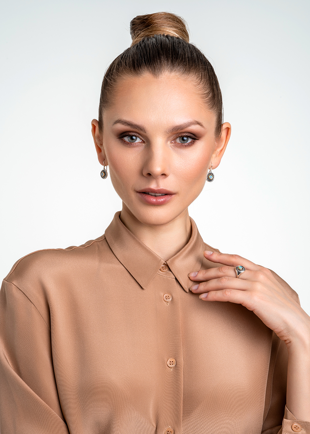 Серьги из серебра с камнем опал | Ювелирные украшения Sarkissian - фото 17