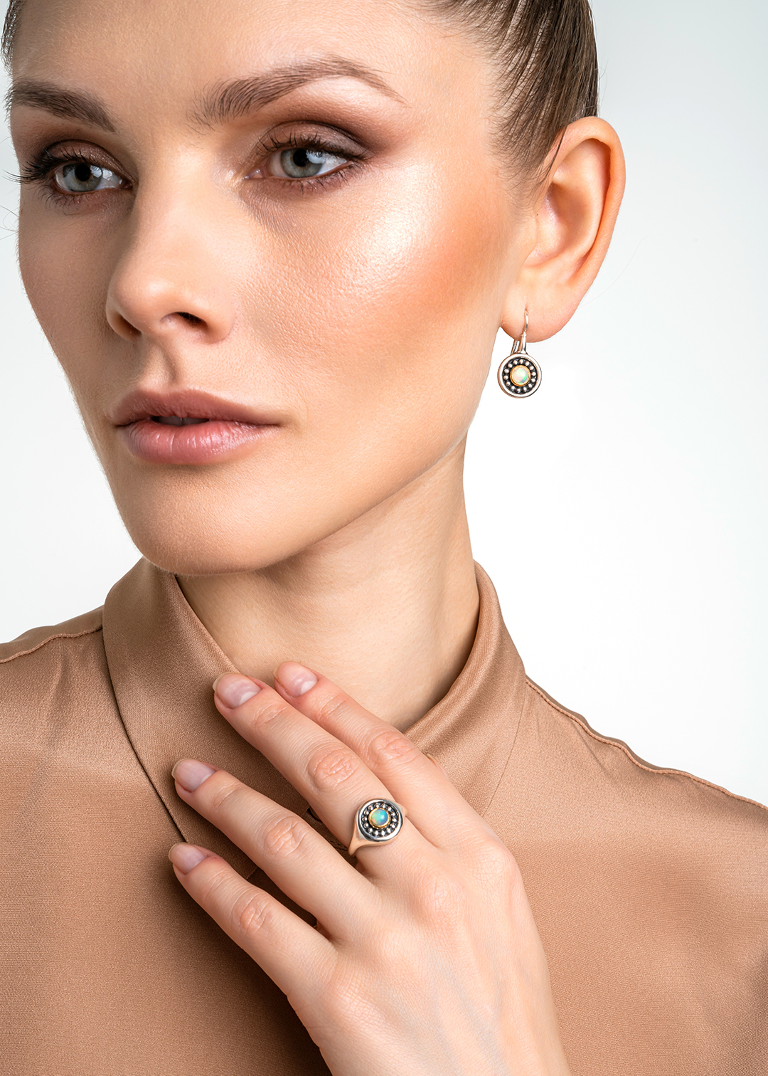 Серьги из серебра с камнем опал | Ювелирные украшения Sarkissian - фото 14