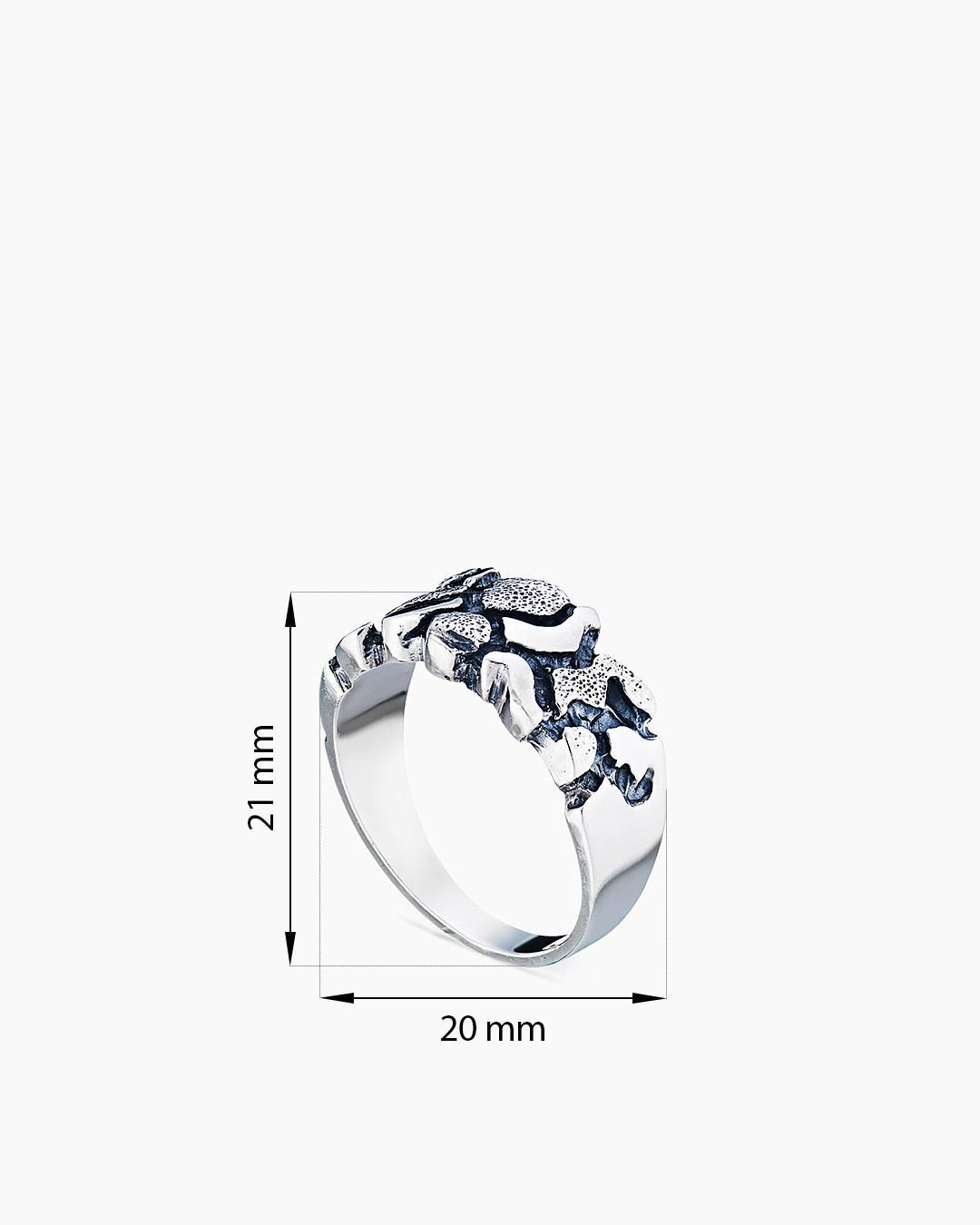 Серебряное кольцо «Тектоника» | Ювелирные украшения Sarkissian - фото 12