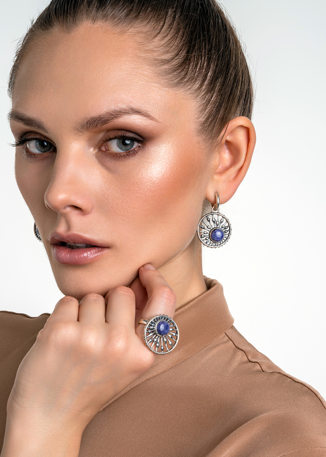 Кольцо из серебра с камнем чароит | Ювелирные украшения Sarkissian - фото 15