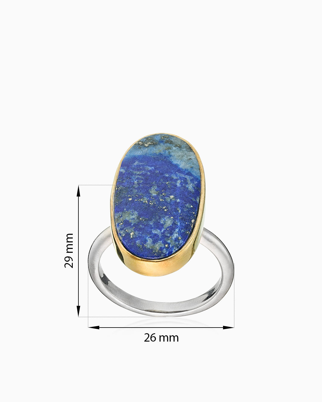 Кольцо из серебра с камнем лазурит | Ювелирные украшения Sarkissian - фото 8