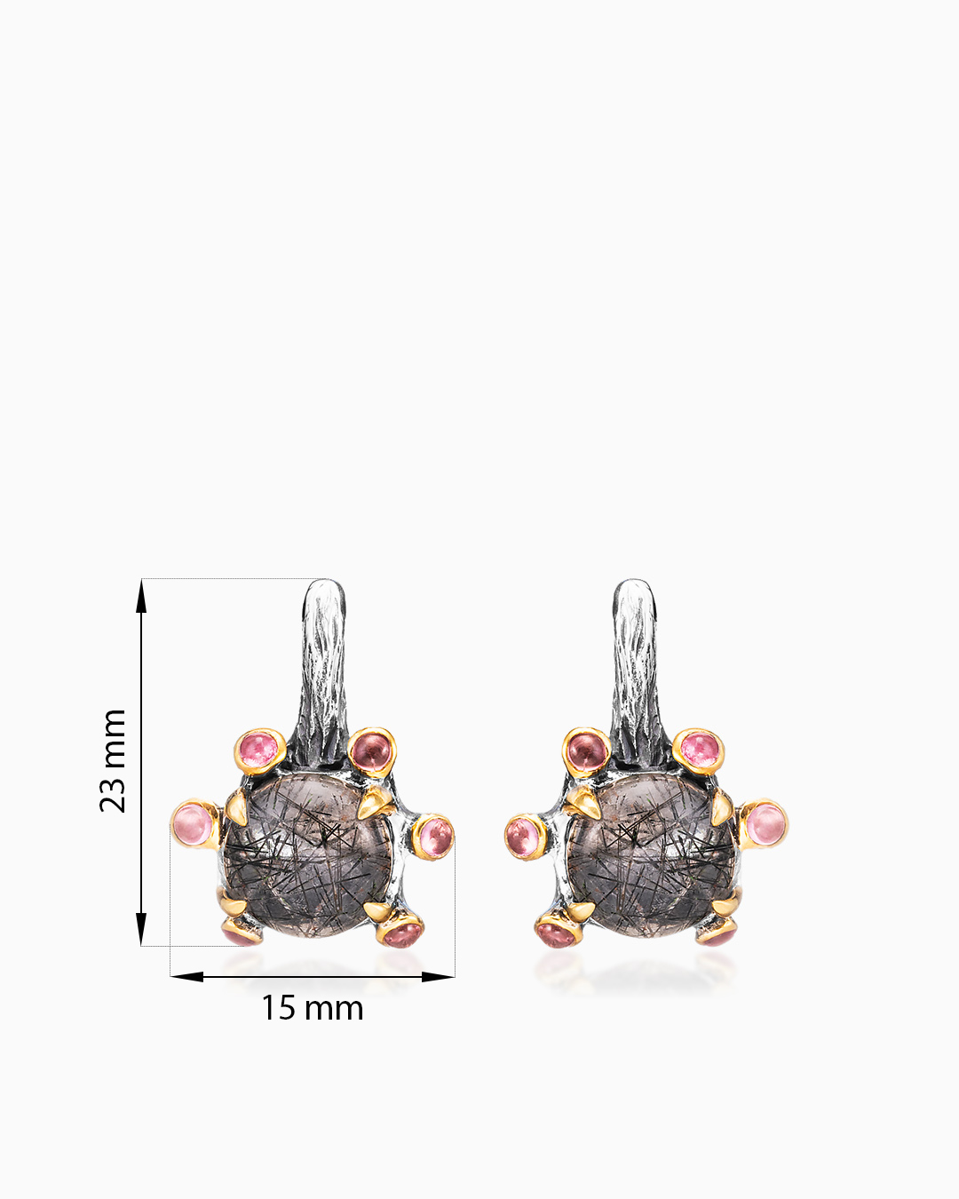 Серебряные серьги «Мальва» - фото 2