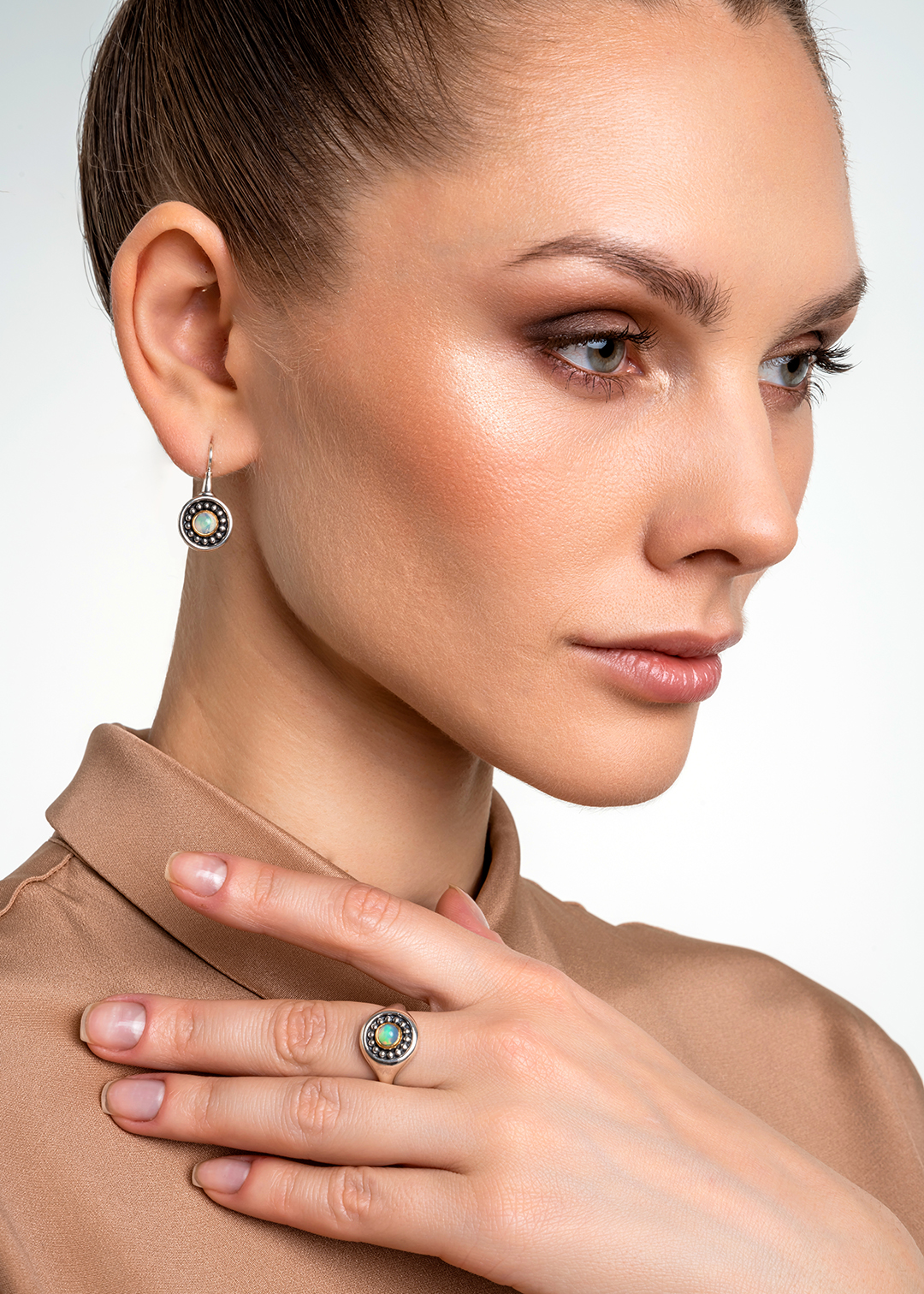 Серьги из серебра с камнем опал | Ювелирные украшения Sarkissian - фото 15