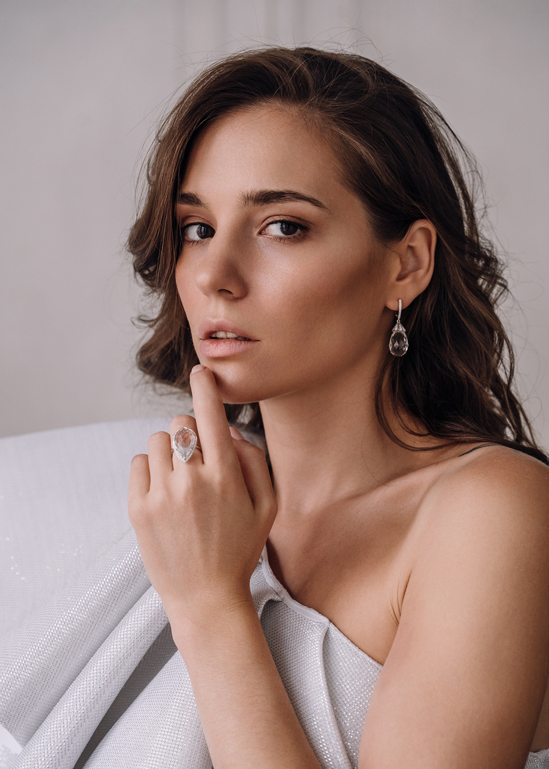 Кольцо из золота с камнем горный хрусталь | Ювелирные украшения Sarkissian - фото 14