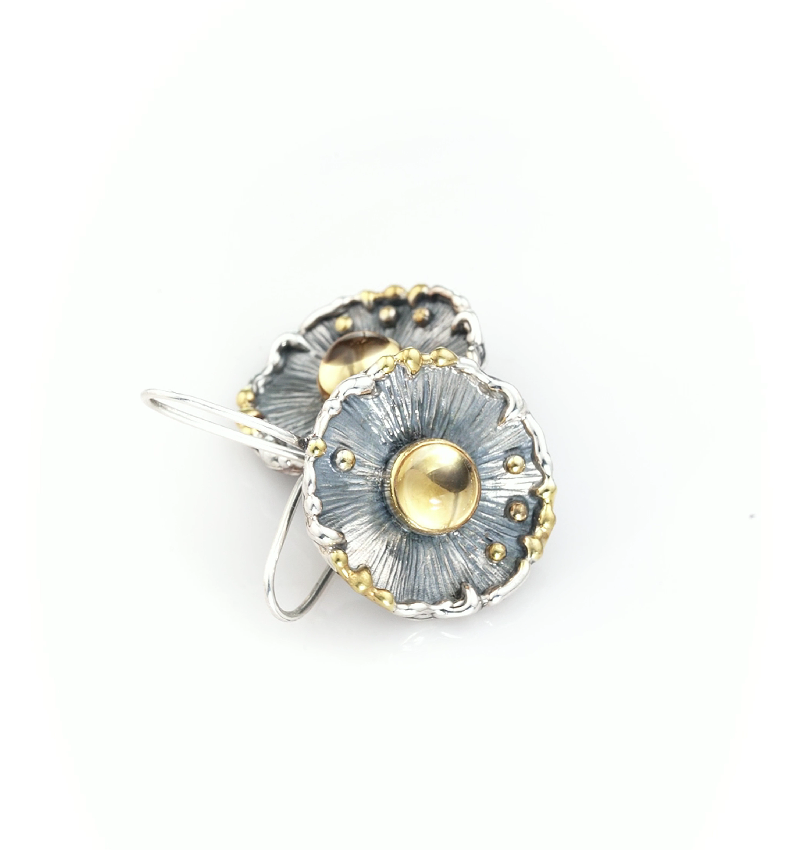 Серебряные серьги «Диск Солнца» | Ювелирные украшения Sarkissian - фото 4 d