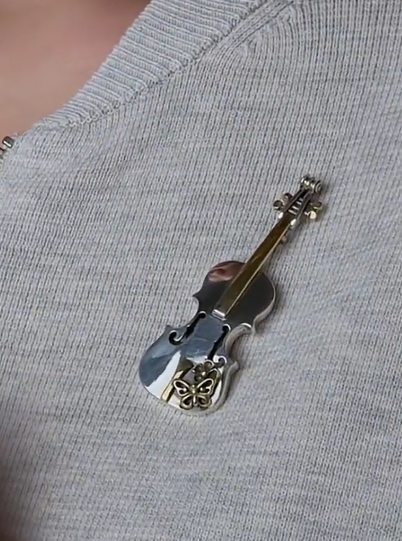 Серебряная брошь «Этюд» | Ювелирные украшения Sarkissian - фото 5 d