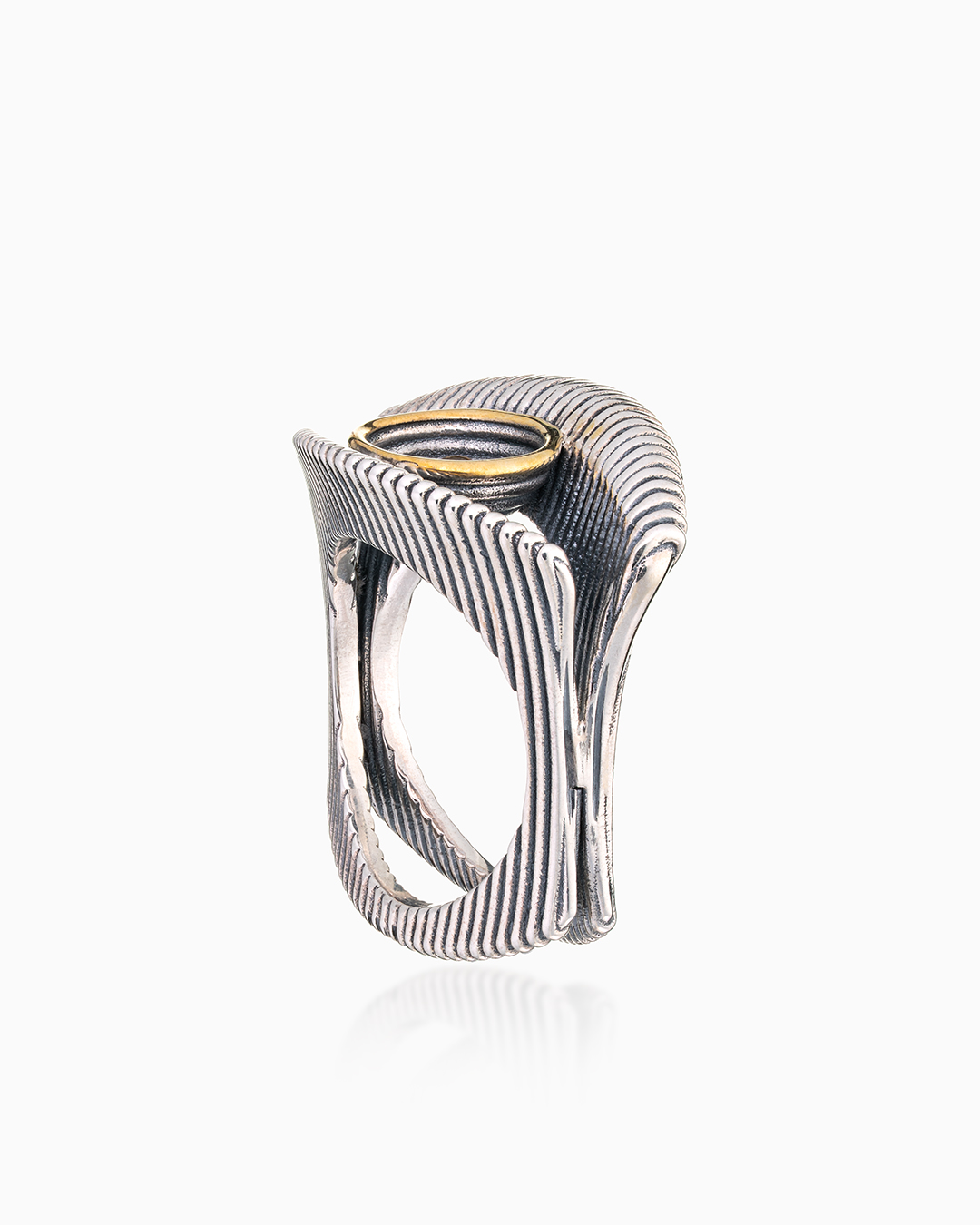 Кольцо из серебра с камнем цитрин | Ювелирные украшения Sarkissian - фото 6