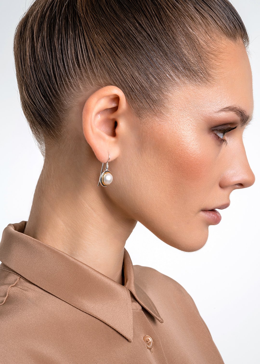 Серьги из серебра с камнем жемчуг | Ювелирные украшения Sarkissian - фото 12