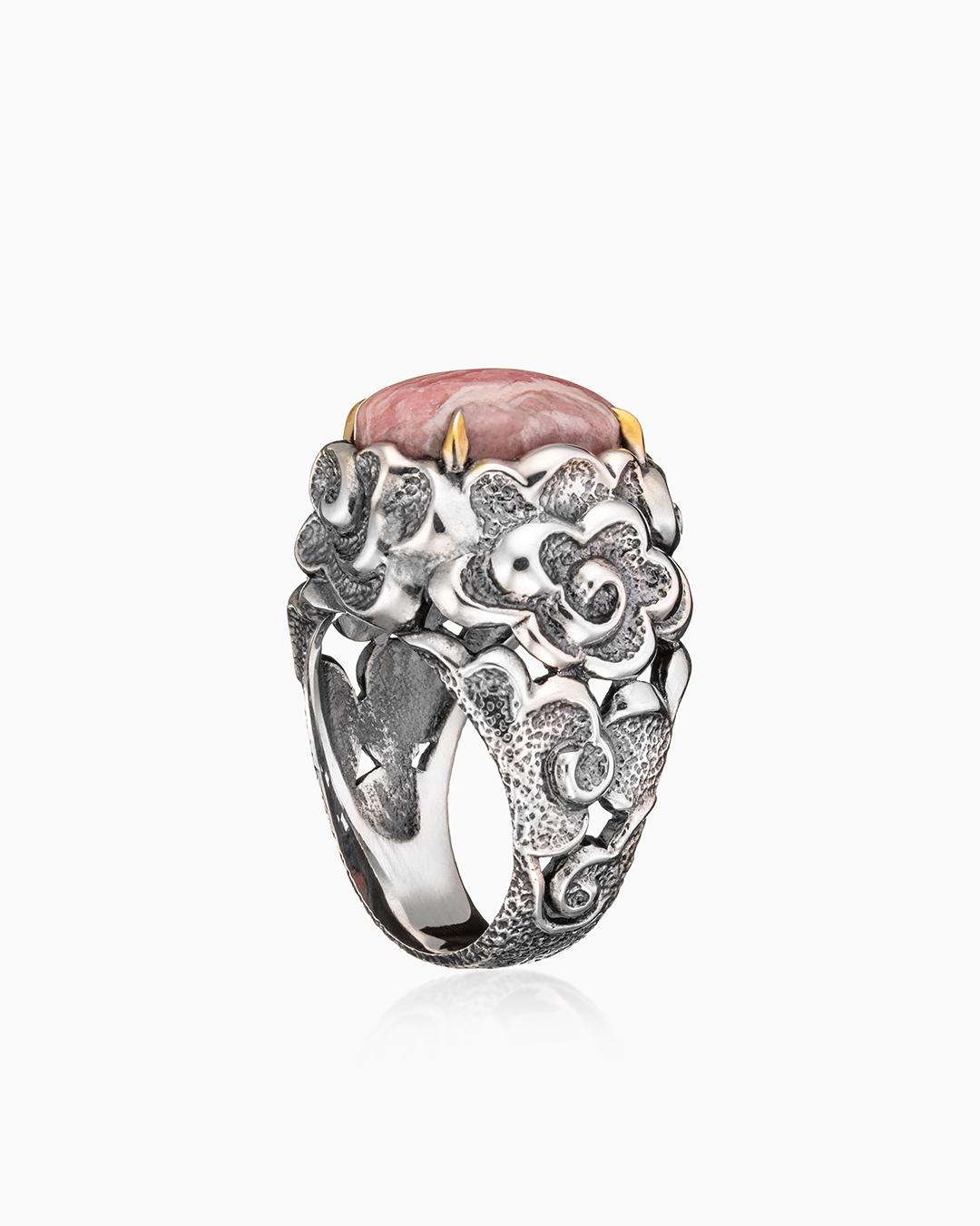 Кольцо из серебра с камнем родохрозит | Ювелирные украшения Sarkissian - фото 7