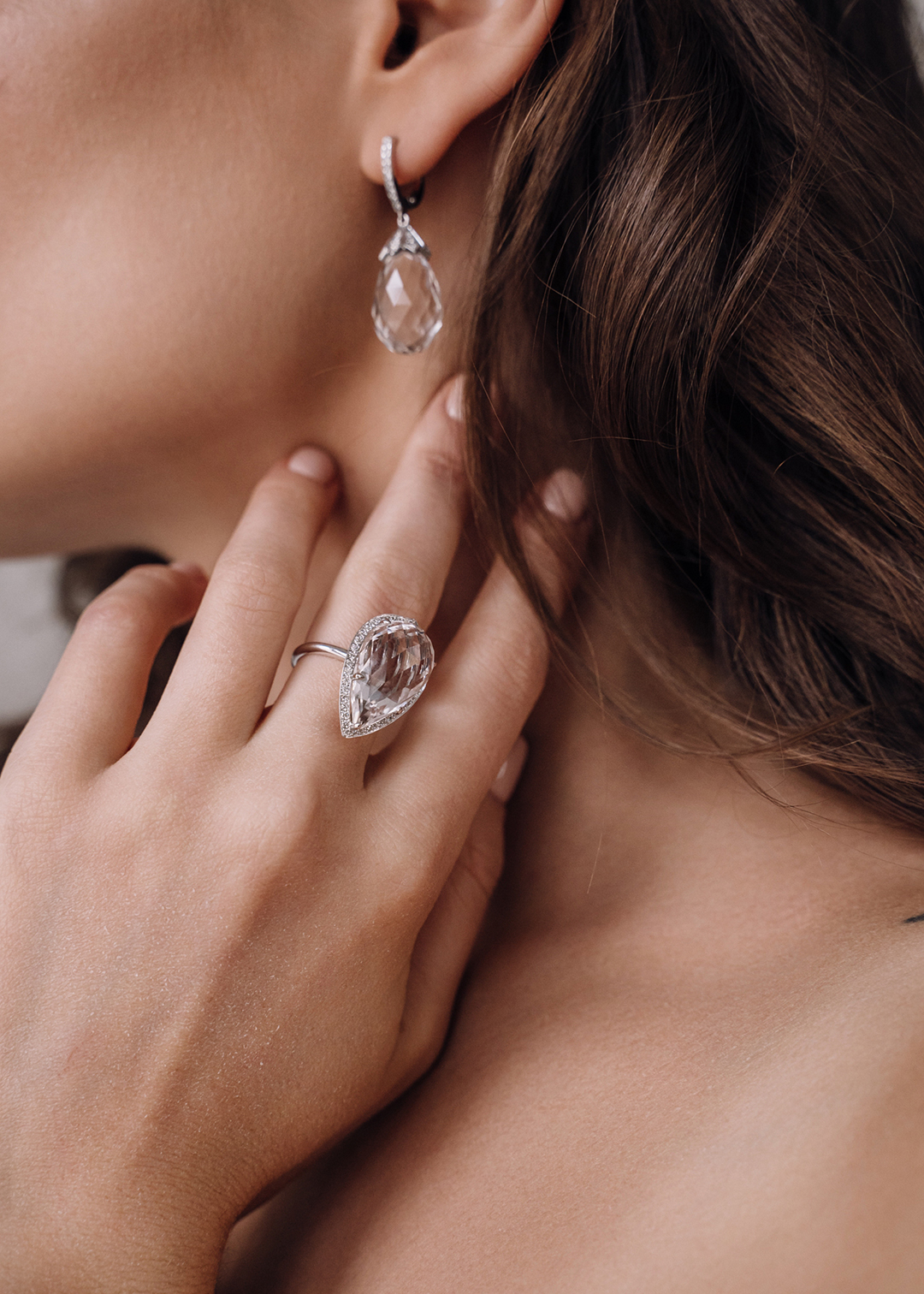 Кольцо из золота с камнем горный хрусталь | Ювелирные украшения Sarkissian - фото 10