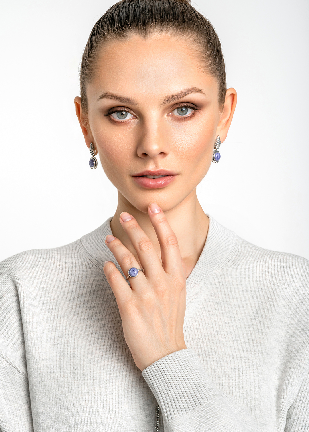 Cеребряное кольцо с чароитом | Ювелирные украшения Sarkissian - фото 14