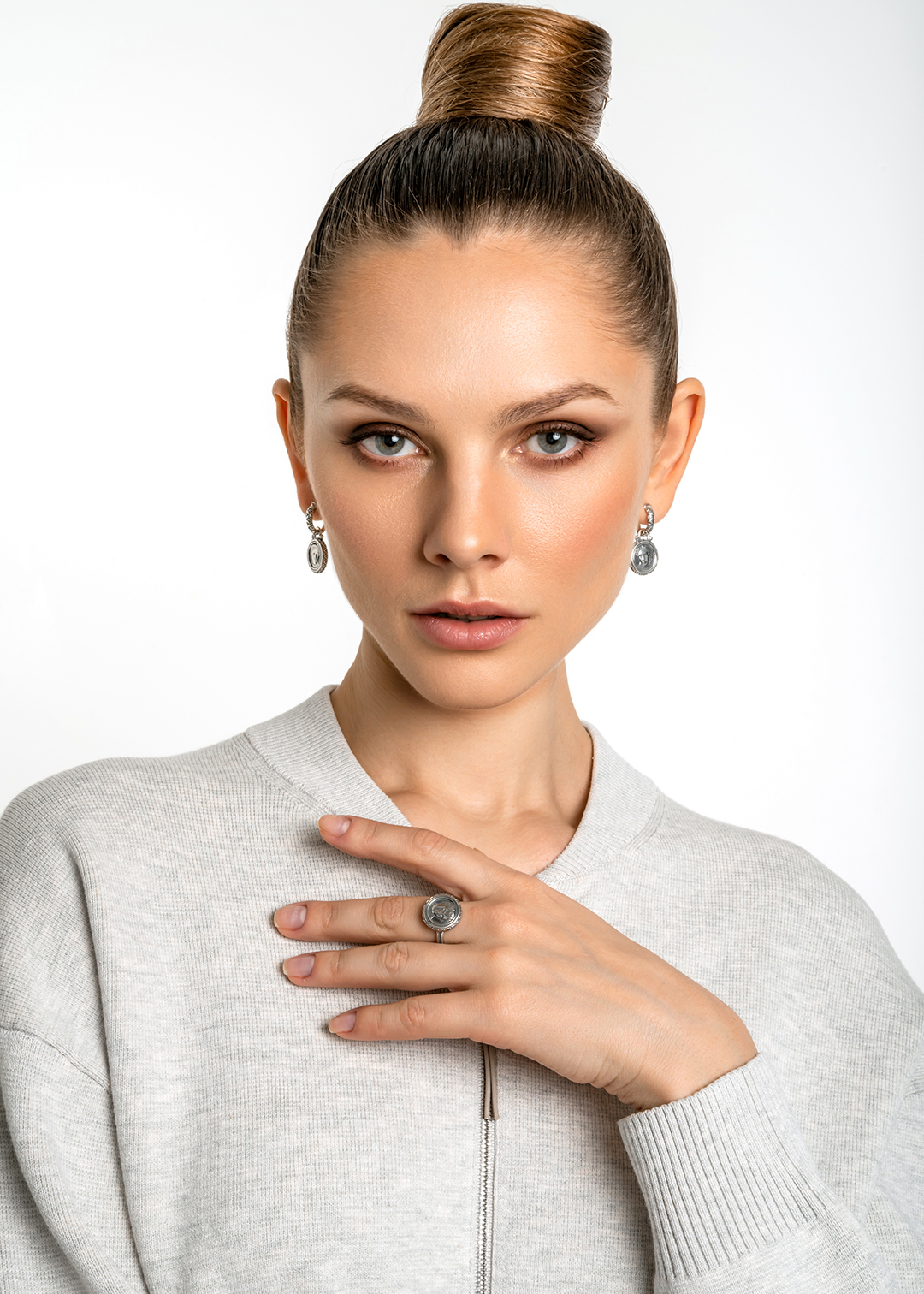 Серьги из серебра 925 пробы Богиня Анаит | Ювелирные украшения Sarkissian - фото 14