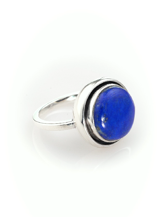 Серебряное кольцо «Лазуритовые Чары» | Ювелирные украшения Sarkissian - фото 1 d
