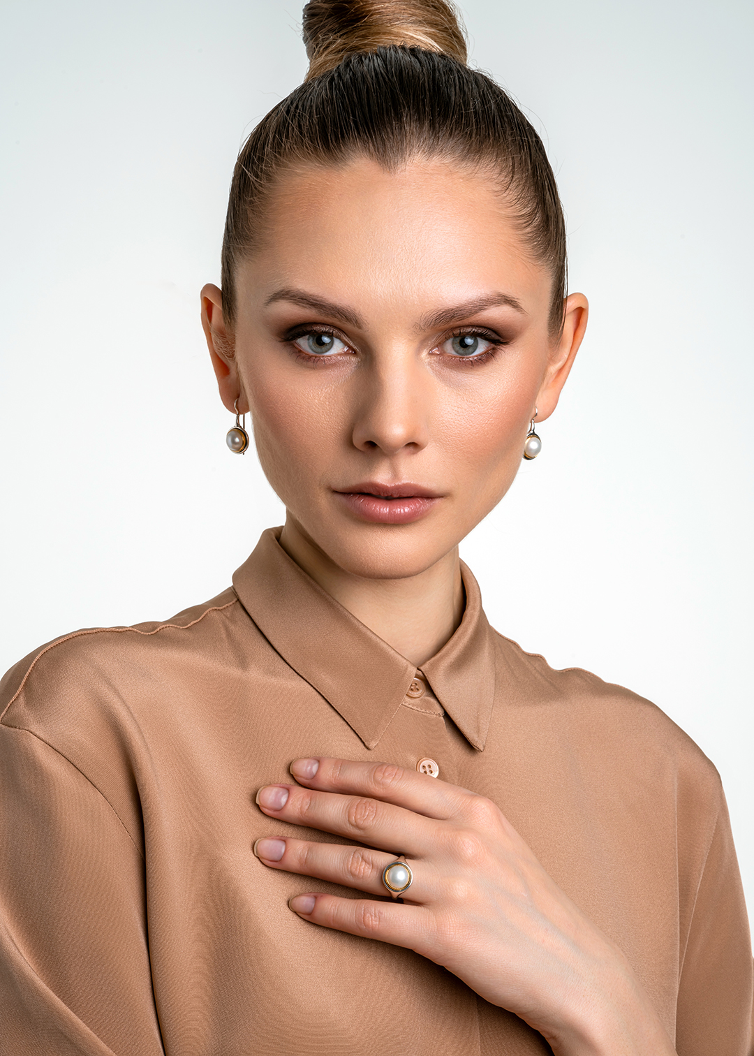 Серьги из серебра с камнем жемчуг | Ювелирные украшения Sarkissian - фото 15