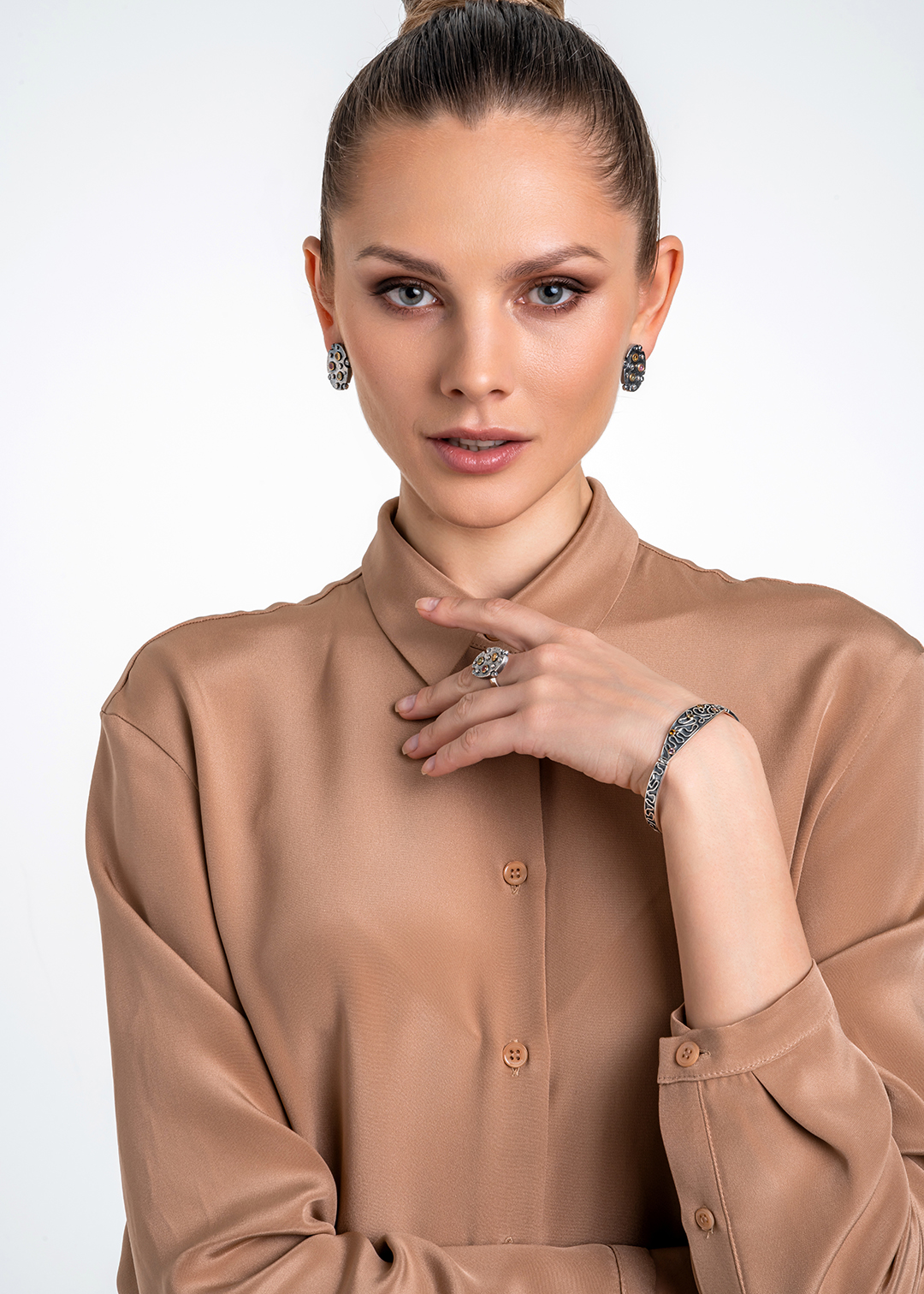 Браслет из серебра с камнем турмалин | Ювелирные украшения Sarkissian - фото 15