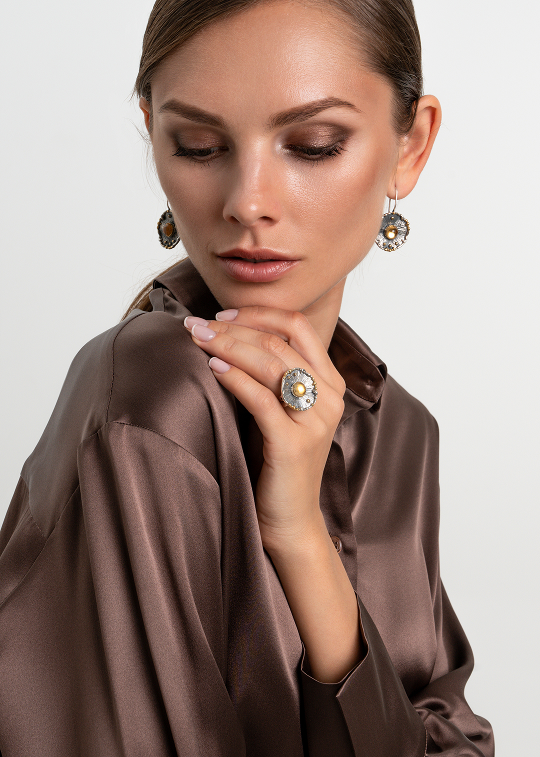 Серебряное кольцо «Диск Солнца» | Ювелирные украшения Sarkissian - фото 10