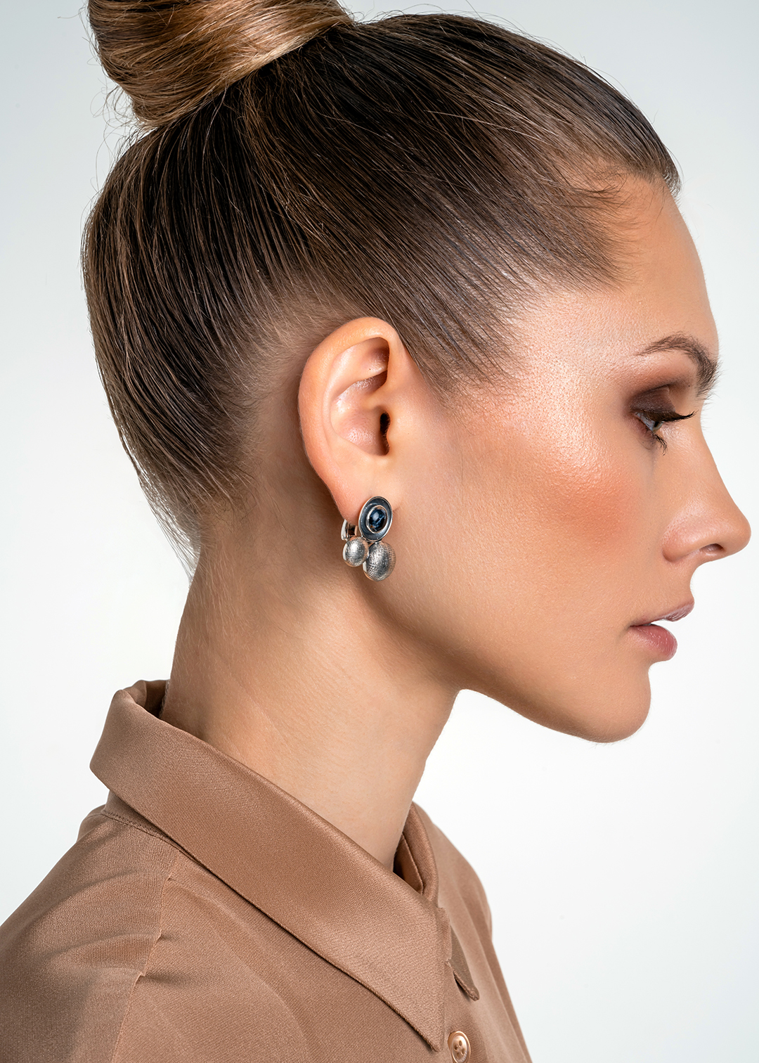 Серьги из серебра с камнем питерсит | Ювелирные украшения Sarkissian - фото 12