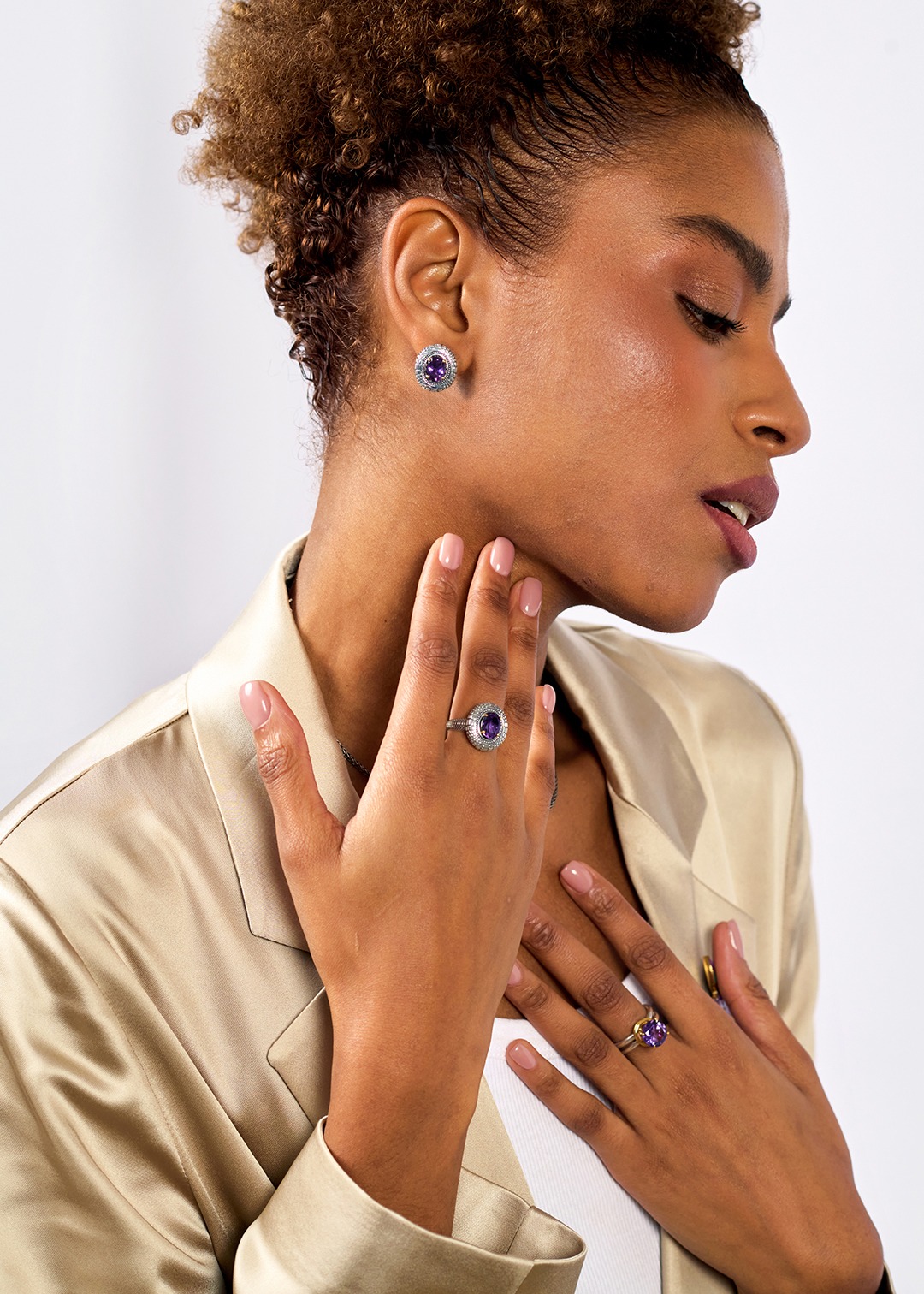 Серебряные серьги «Аметистовый закат» | Ювелирные украшения Sarkissian - фото 8