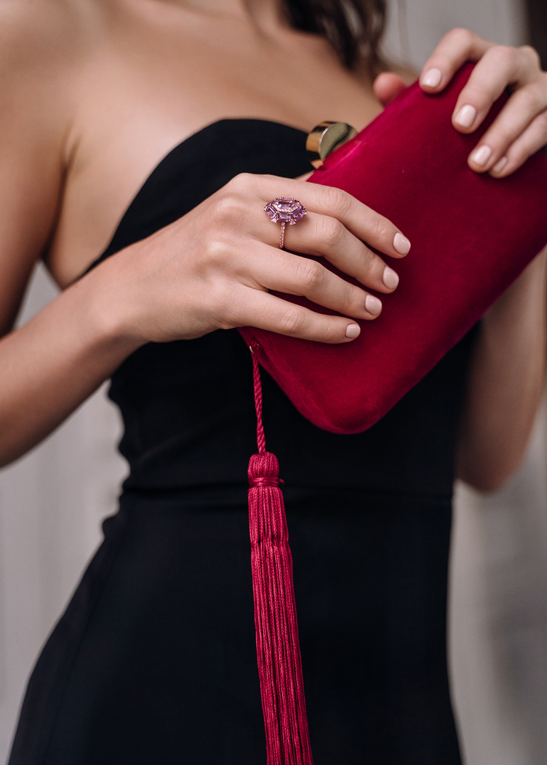 Кольцо с природными розовыми сапфирами | Ювелирные украшения Sarkissian - фото 15