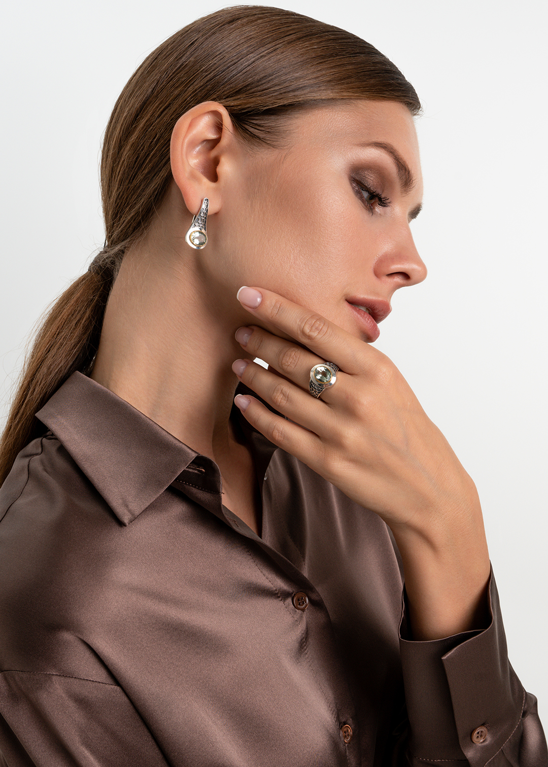 Серебряное кольцо «Мятные Соты» | Ювелирные украшения Sarkissian - фото 9