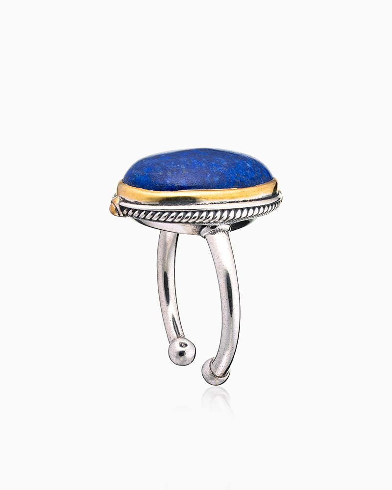 Кольцо из серебра с камнем лазурит | Ювелирные украшения Sarkissian - фото 6