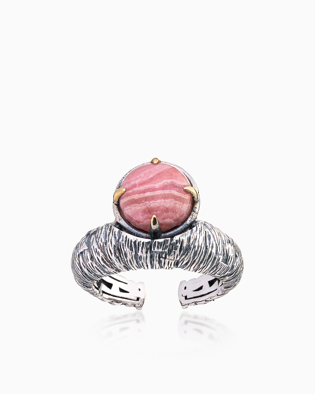 Сереборяное кольцо "Родохрозитовый Шелк" | Ювелирные украшения Sarkissian - фото 17