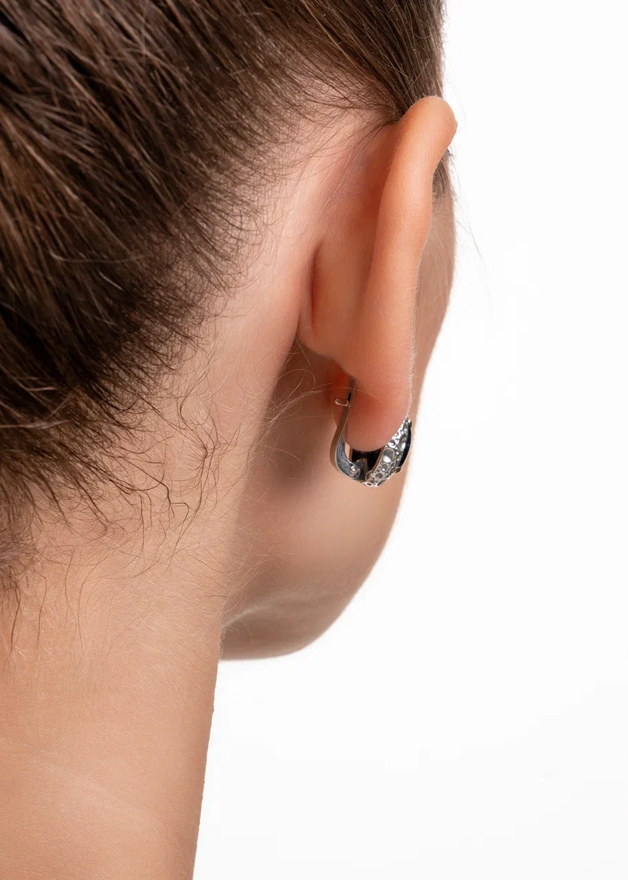 Серебряные серьги «Сателлит» | Ювелирные украшения Sarkissian - фото 8