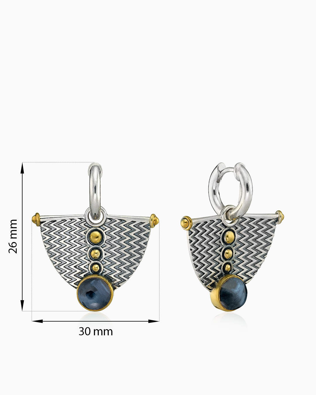 Серебряные серьги «Питерситовый Парус» | Ювелирные украшения Sarkissian - фото 10